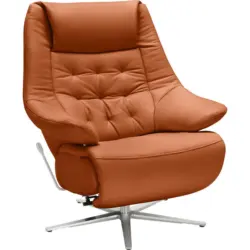 Relaxsessel in Leder Rot