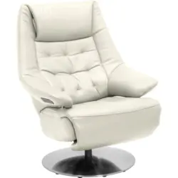 Relaxsessel in Leder Creme