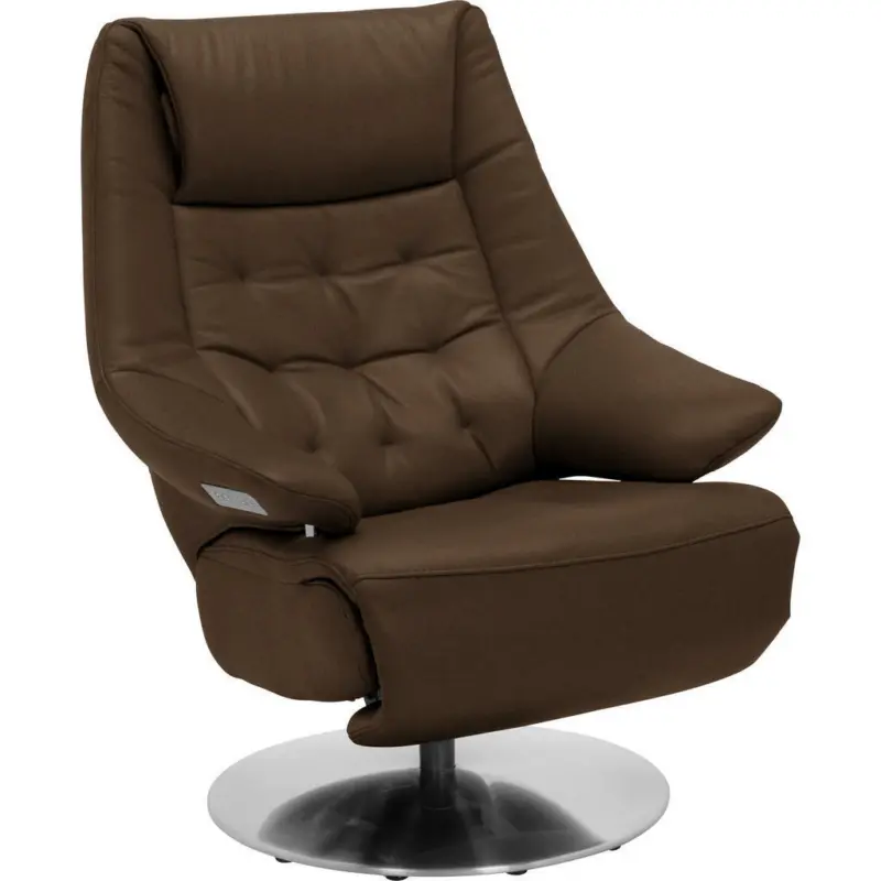 Relaxsessel in Leder Kastanienfarben