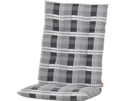 Auflage für Midilehner Siena Garden Regor 110 x 48 cm karo grau