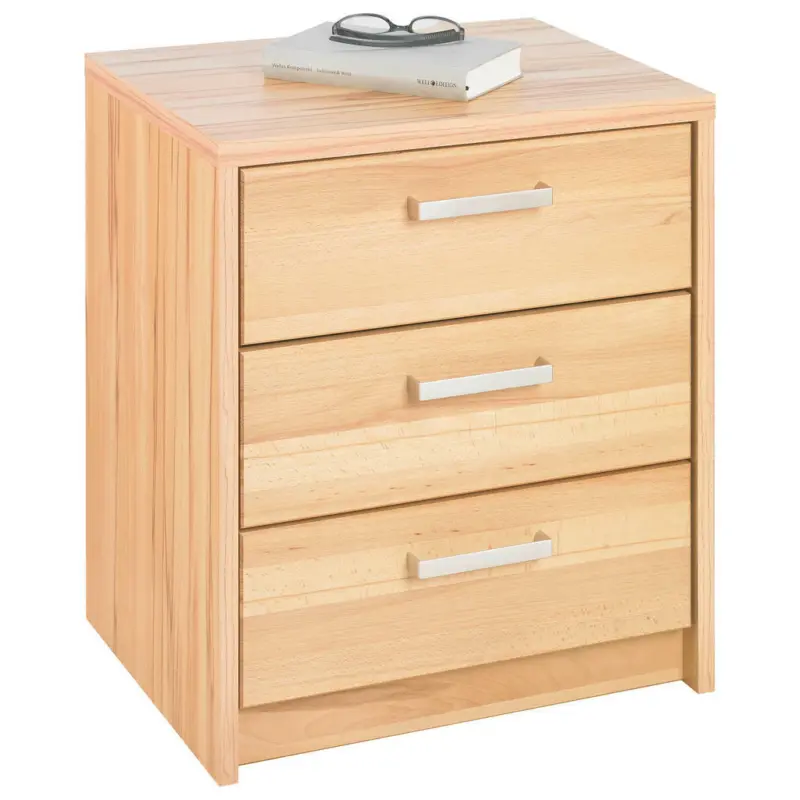 Nachtk&auml;stchen in Kernbuche Buchefarben