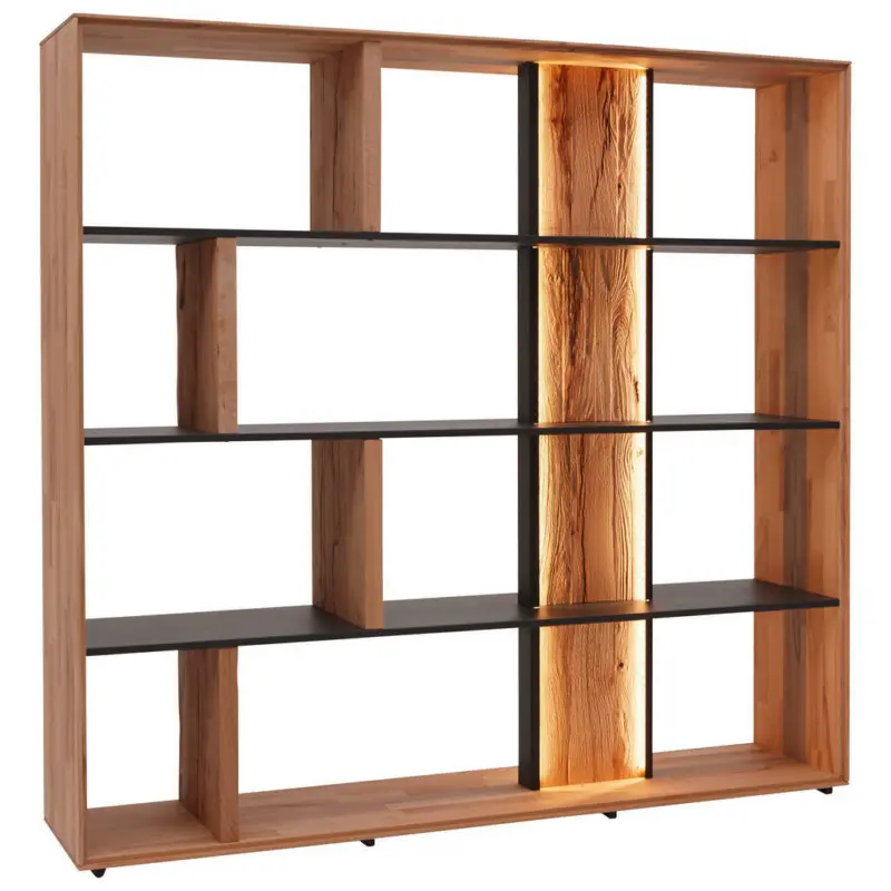 Raumteiler in Holz, Metall