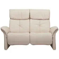 Sofa in Echtleder Creme