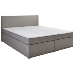 Boxbett 160/200 cm in Hellgrau