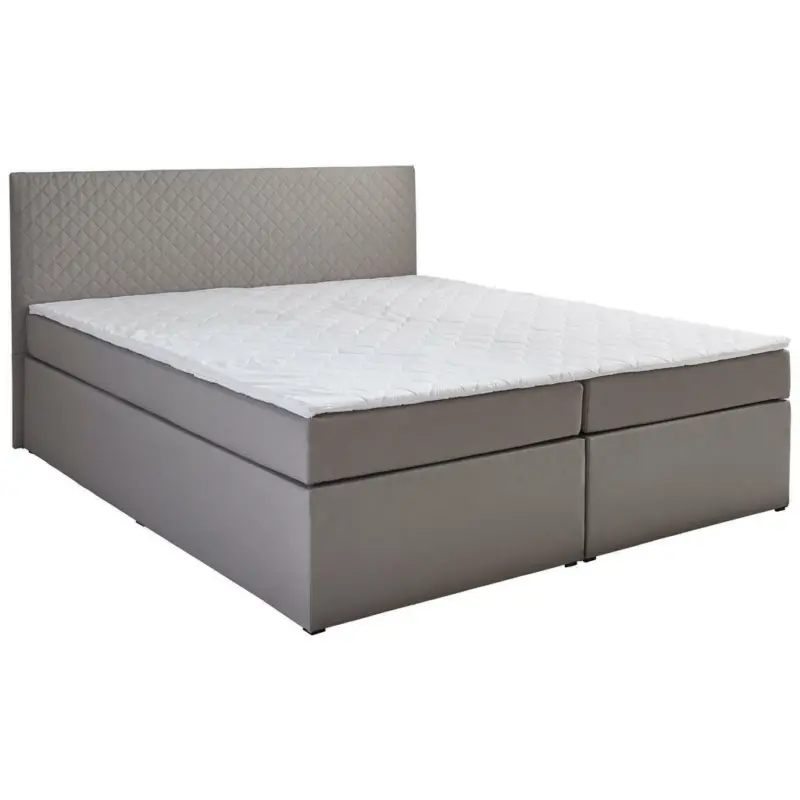 Boxbett 160/200 cm in Hellgrau