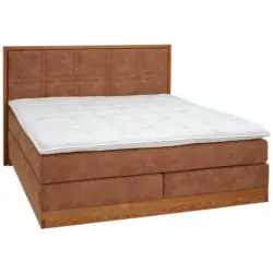 Boxspringbett 180/200 cm in Eichefarben, Hellbraun