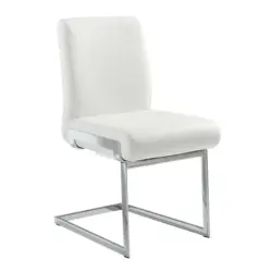 Schwingstuhl in Chrom-Nickel-Molybdän Stahl Echtleder pigmentiert