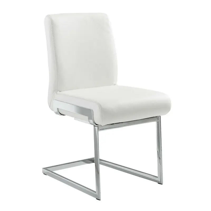 Schwingstuhl in Chrom-Nickel-Molybdän Stahl Echtleder pigmentiert