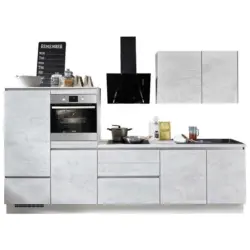 Küchenleerblock 310 cm in Grau