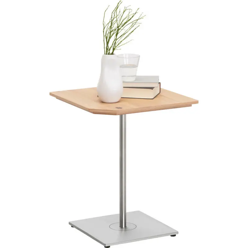 Beistelltisch in Holz, Metall 40/40/50 cm