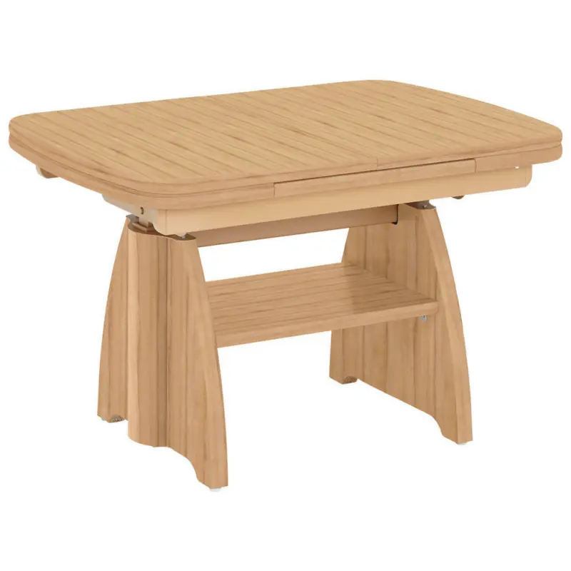 Couchtisch in Metall, Holzwerkstoff 125-165,5/71/56-75 cm