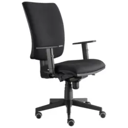 Drehstuhl in Webstoff Schwarz