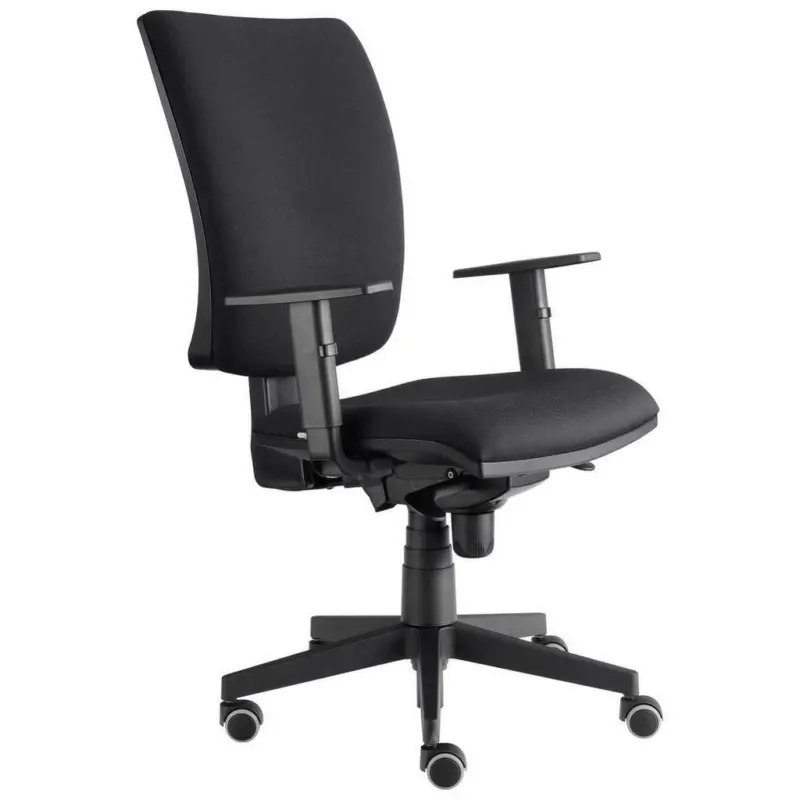 Drehstuhl in Webstoff Schwarz