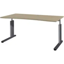 Schreibtisch höhenverstellbar, in verschiedenen Holz-Dekoren erhältlich