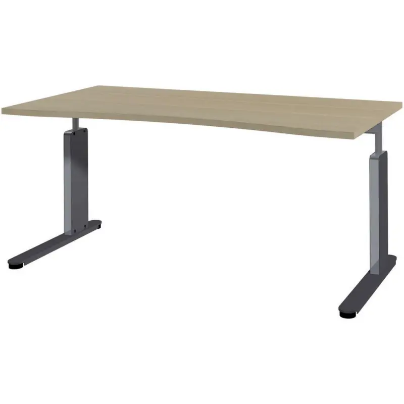 Schreibtisch höhenverstellbar, in verschiedenen Holz-Dekoren erhältlich