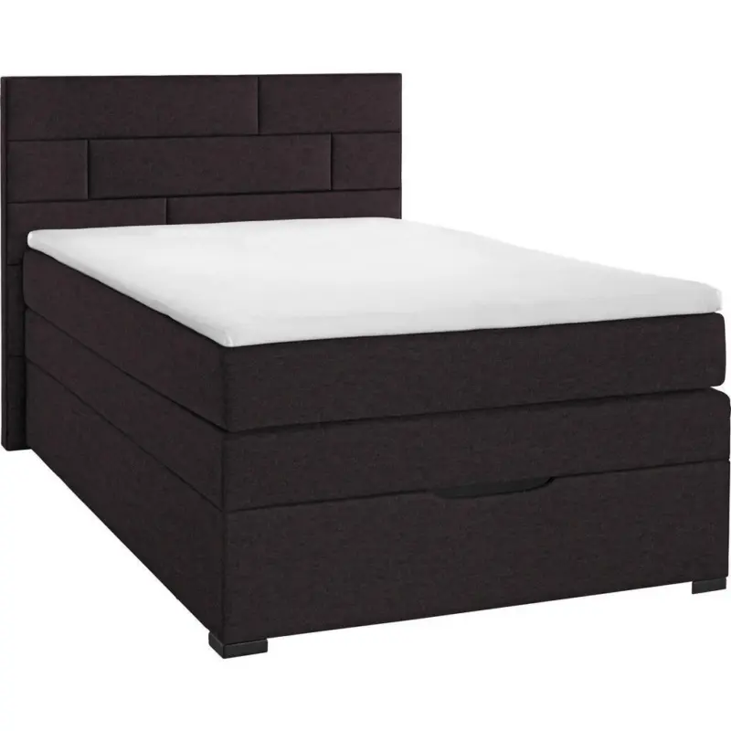 Boxspringbett 140/200 cm in Dunkelbraun