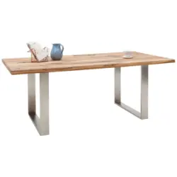 Esstisch in Holz, Metall 200/100/77 cm