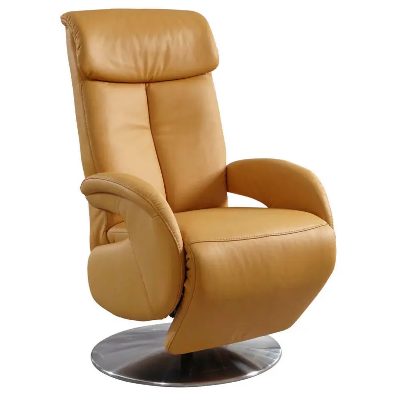 Relaxsessel in Leder Gelb