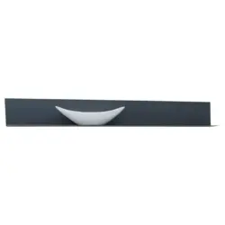 Wandboard in 154/19/20 cm Anthrazit