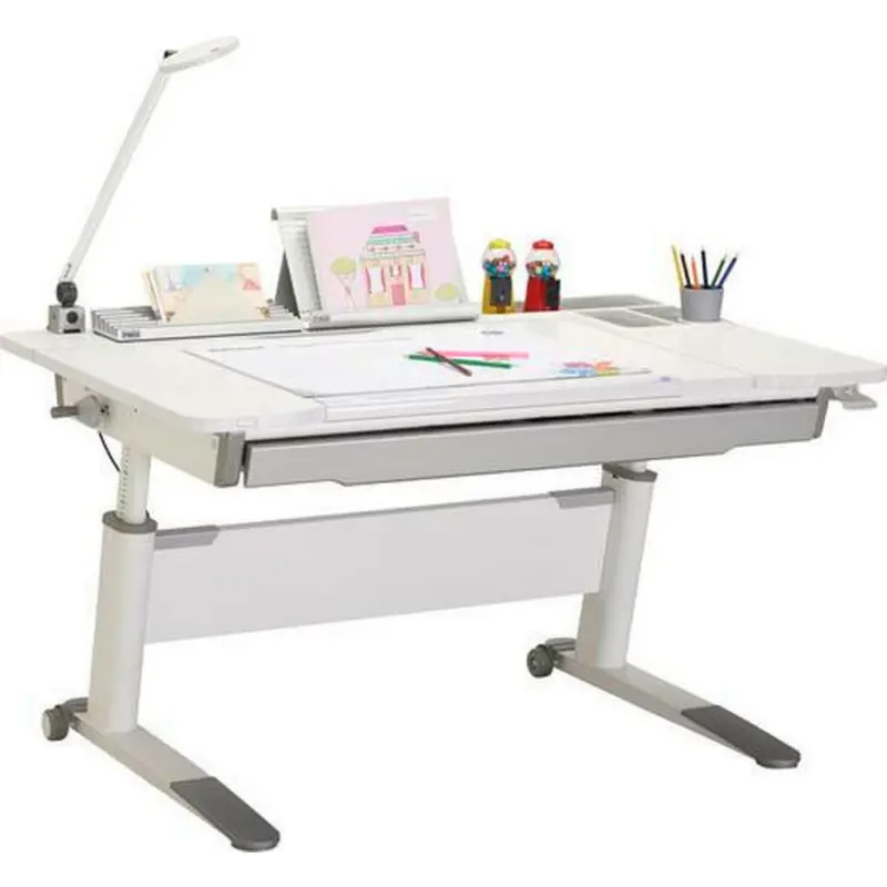 Jugendschreibtisch höhenverstellbar, Kabeldurchlass