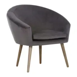 Sessel in Flachgewebe Anthrazit