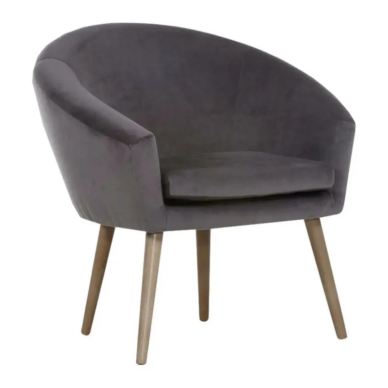 Sessel in Flachgewebe Anthrazit