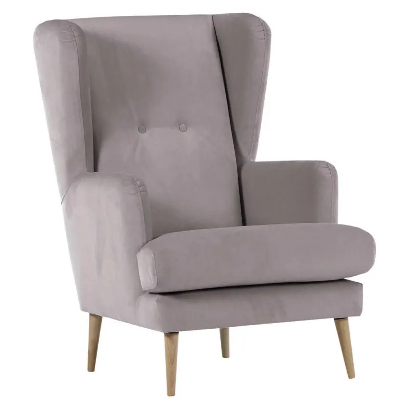 Sessel in Flachgewebe Braun