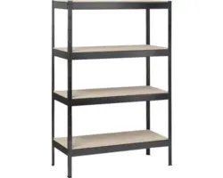 Steckregal Grundregal Schwerlastregal Schulte Regalwelt schwarz 1800 x 1000 x 400 mm 4 Böden Tragkraft 600 kg