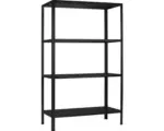 Hornbach Steck-Grundregal Schulte schwarz strukturiert 1800x1000x350 mm 4 Böden Tragkraft 260 kg