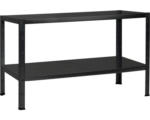 Hornbach Steck-Grundregal Schulte schwarz strukturiert 430x1000x400 mm 2 Böden Tragkraft 130 kg