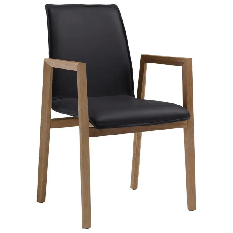 Armlehnstuhl in Echtleder pigmentiert