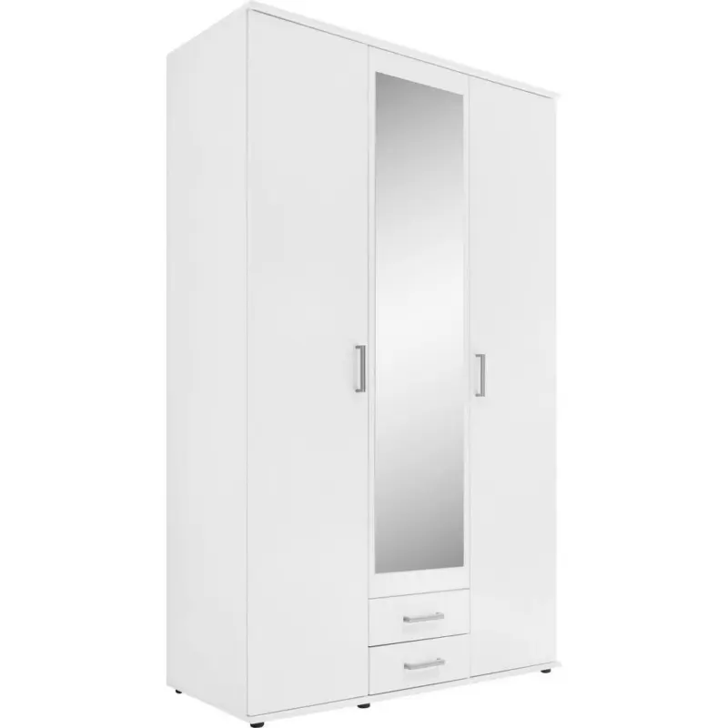 Drehtürenschrank in Weiß