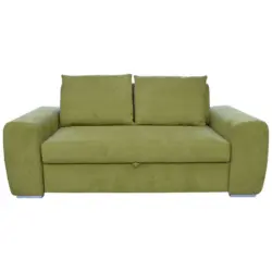 Schlafsofa in Mikrofaser Grün