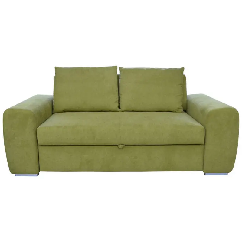 Schlafsofa in Mikrofaser Grün