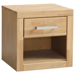 Nachtkästchen in teilmassiv Eiche Eichefarben