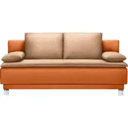 Schlafsofa in Flachgewebe Orange