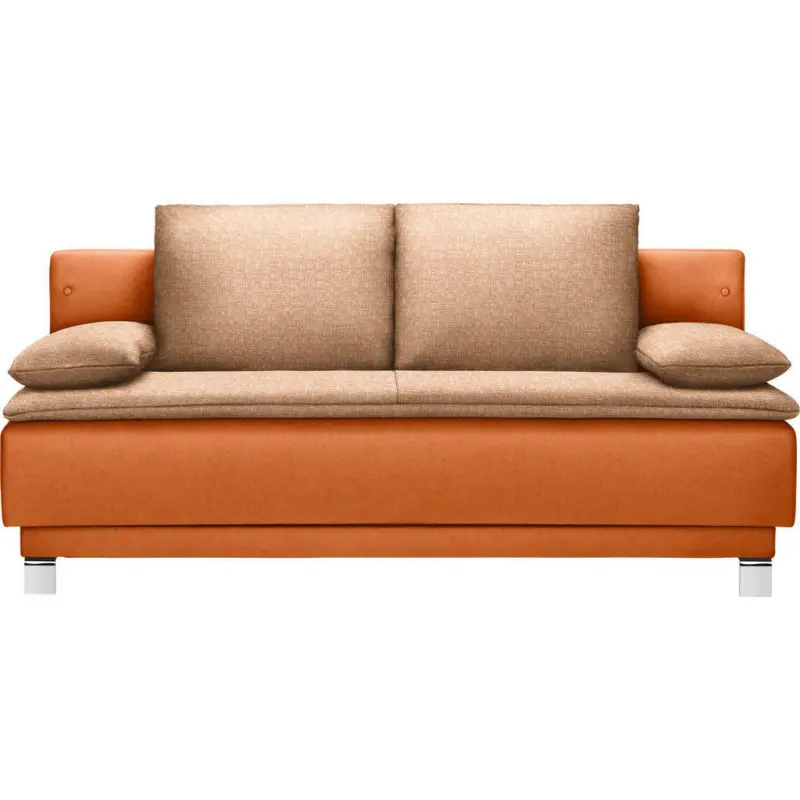 Schlafsofa in Flachgewebe Orange