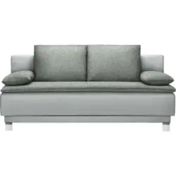 Schlafsofa in Flachgewebe Grau