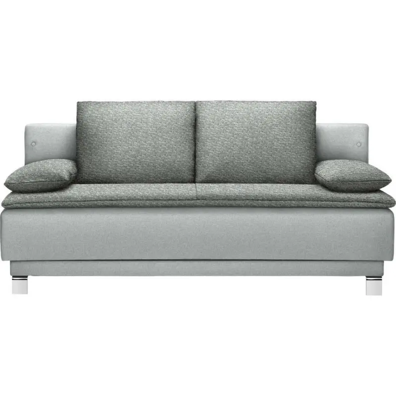 Schlafsofa in Flachgewebe Grau