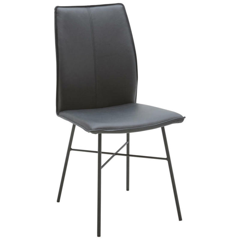 Stuhl in Eisen Echtleder pigmentiert