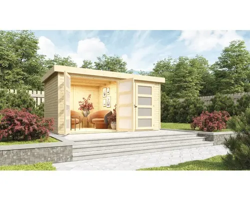 Gartenhaus Karibu Elmar 2 400x268 cm natur