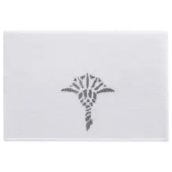 Badteppich 60/90 cm Wei&szlig;