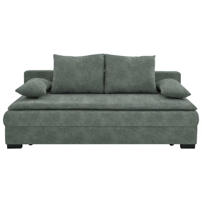 Schlafsofa in Webstoff Grau