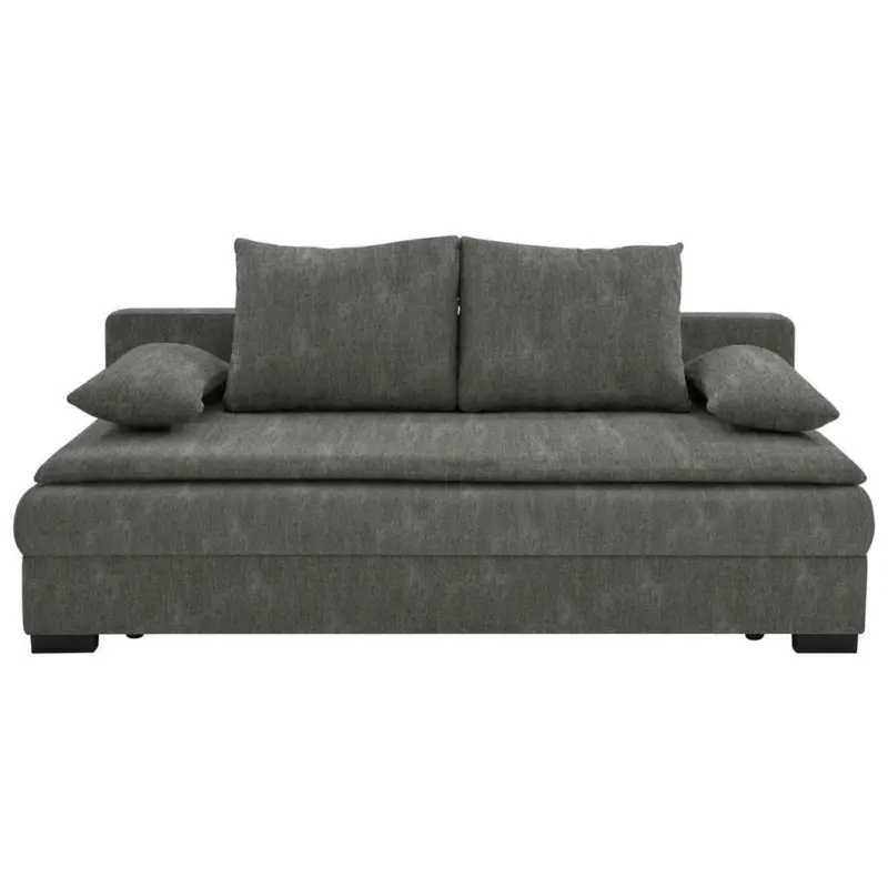 Schlafsofa in Webstoff Grau