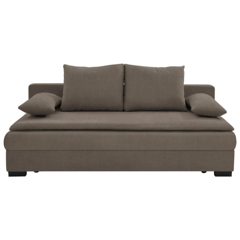 Schlafsofa in Samt Taupe