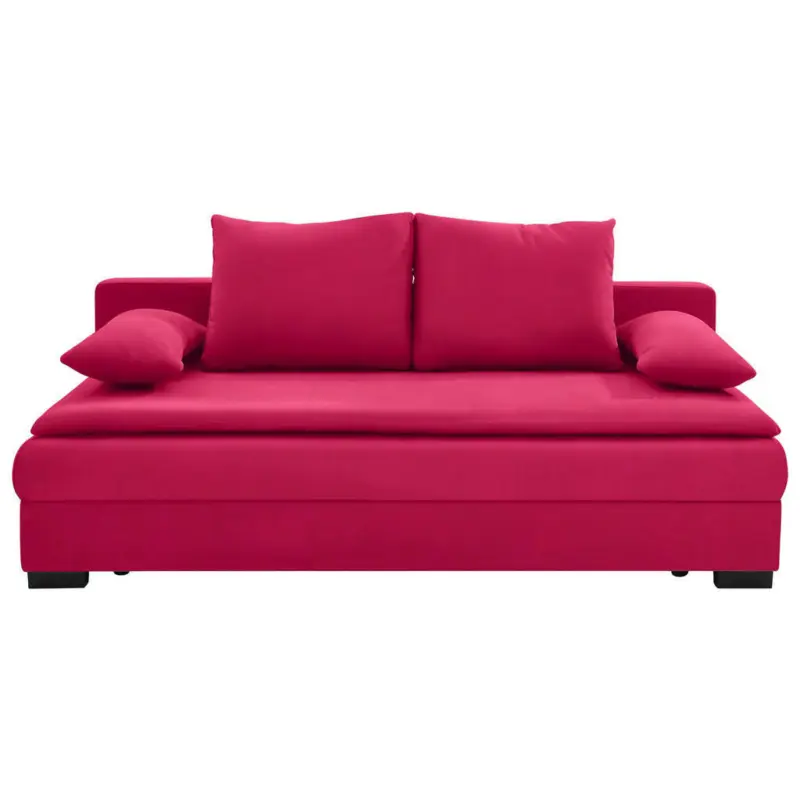 Schlafsofa in Samt Rot
