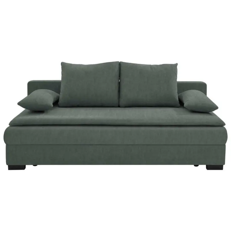 Schlafsofa in Samt Dunkelgrau