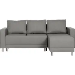 Ecksofa in Webstoff Grau