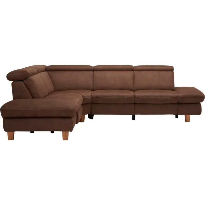 Ecksofa in Dunkelbraun