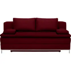 Boxspringsofa in Dunkelrot